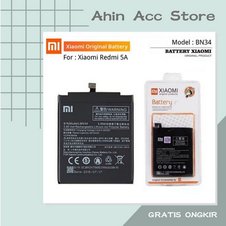 Baterai Handphone Xiaomi Redmi 5A