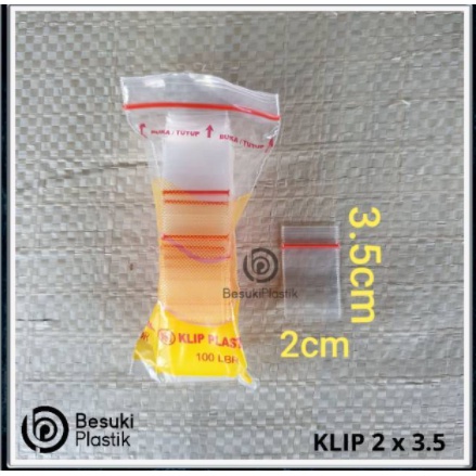 Klip Kecil TEBAL 2x3.5cm / Klip 2x3.5cm / Klip Plastik 2x3.5 TEBAL / Klip Kecil