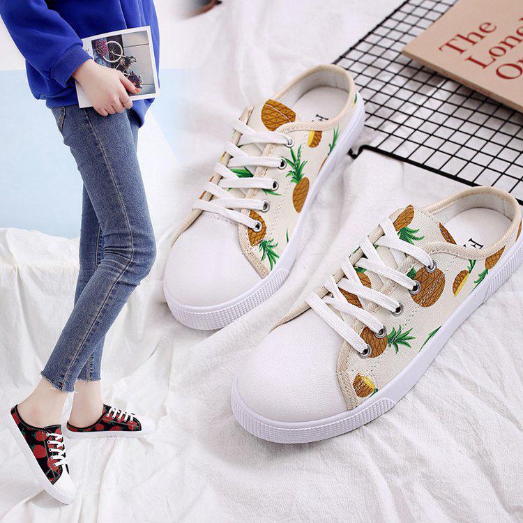 IELGY Sepatu  Sneakers Wanita Model Korea Bahan  Kanvas  