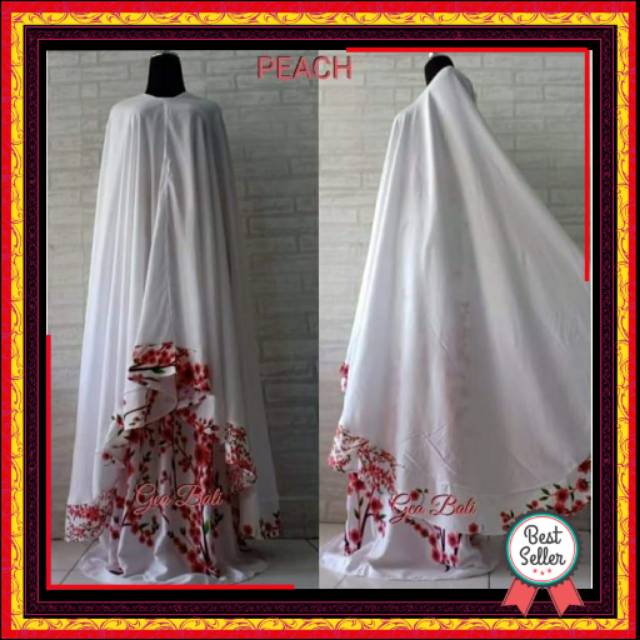 MUKENA BALI DEWASA REMPEL MOTIF RANTING BUNGA WARNA HALUS JUMBO MODEL TERBARU GROSIR MURAH