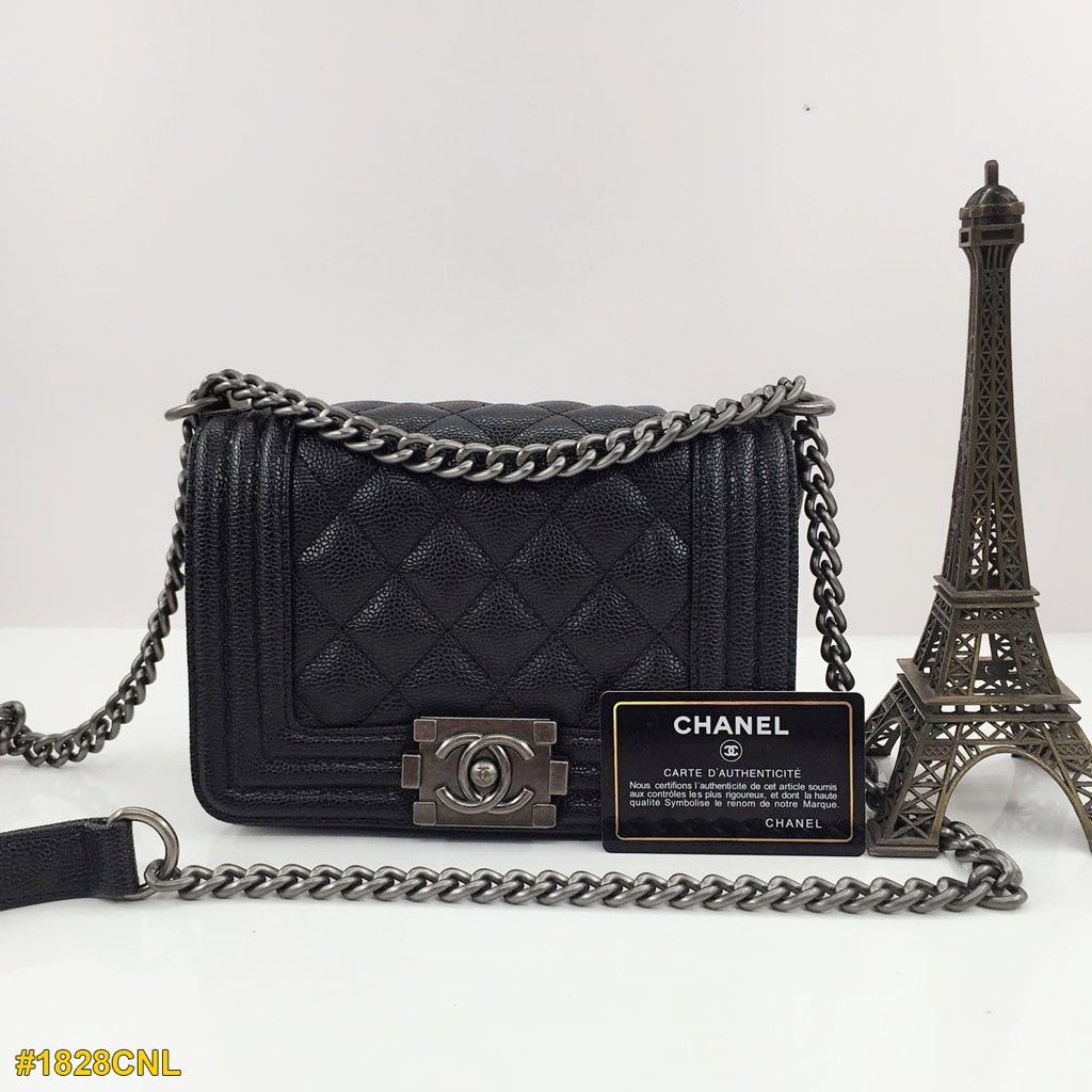 Tas Selempang Chanel Leboy Mini Caviar 1828CNL
