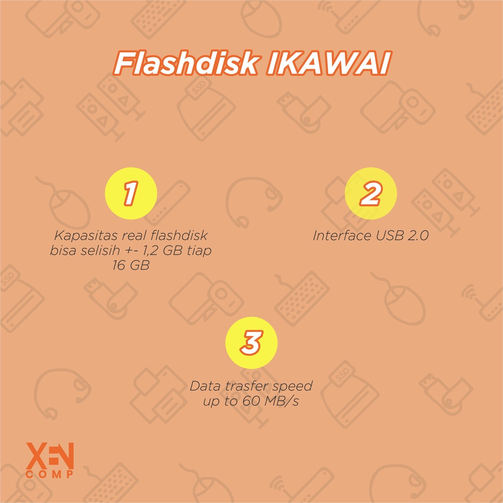 Flashdisk / Flash Drive Ikawai 32GB USB 2.0