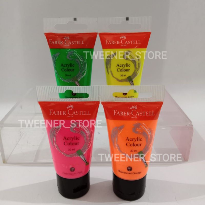 

Faber Castell Cat Akrilik Acrylic Colour 30ml | Fluorescent