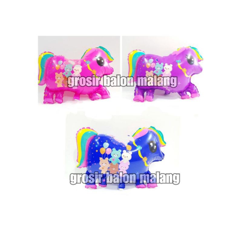 balon foil kuda little pony bear cat