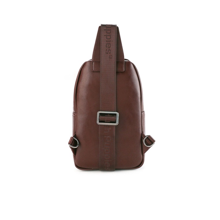 TAS SELEMPANG DADA/BADAN PRIA HUSH PUPPIES SLING CHEST/BODY/BAG ORIGINAL COKLAT BROWN HM085