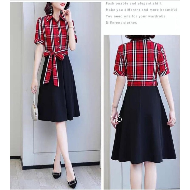 Dress Wanita Premium Import Bangkok Brukat Lace Brokat Ala Korean Style Korea Midi Julia Lace Dress 