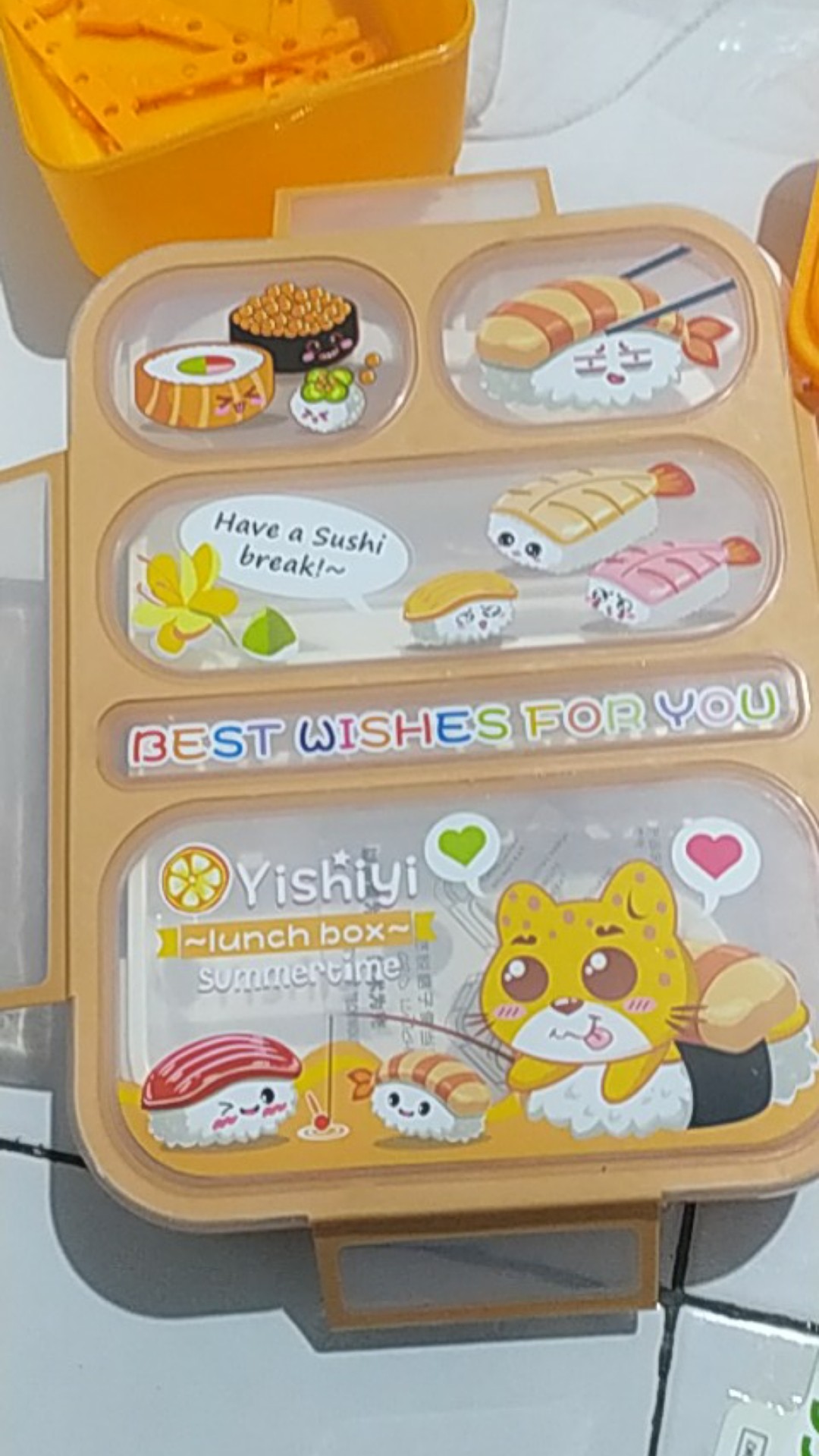 Alfaindo Lunch Box Kotak Makan Anak Bpa Free Yooyee Yy590 Sekat 5 Bubblewarp