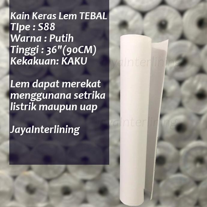 Kain Keras  Lem Tebal Interlining S88