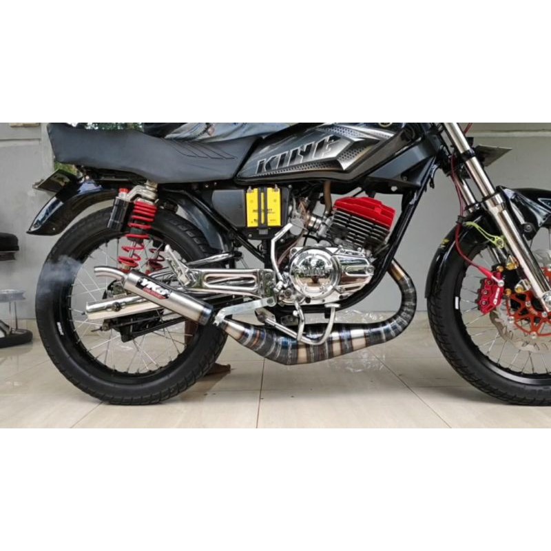 Knalpot RX King YKJ Cobra Super Pro Poles Bakar Original YkJ Istimewa