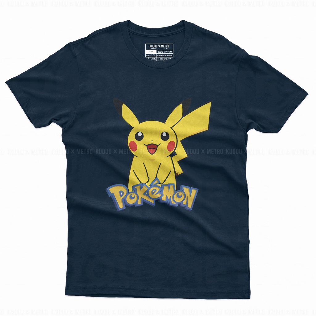 Tshirt Pikachu Navy Premium Unisex Pokemon