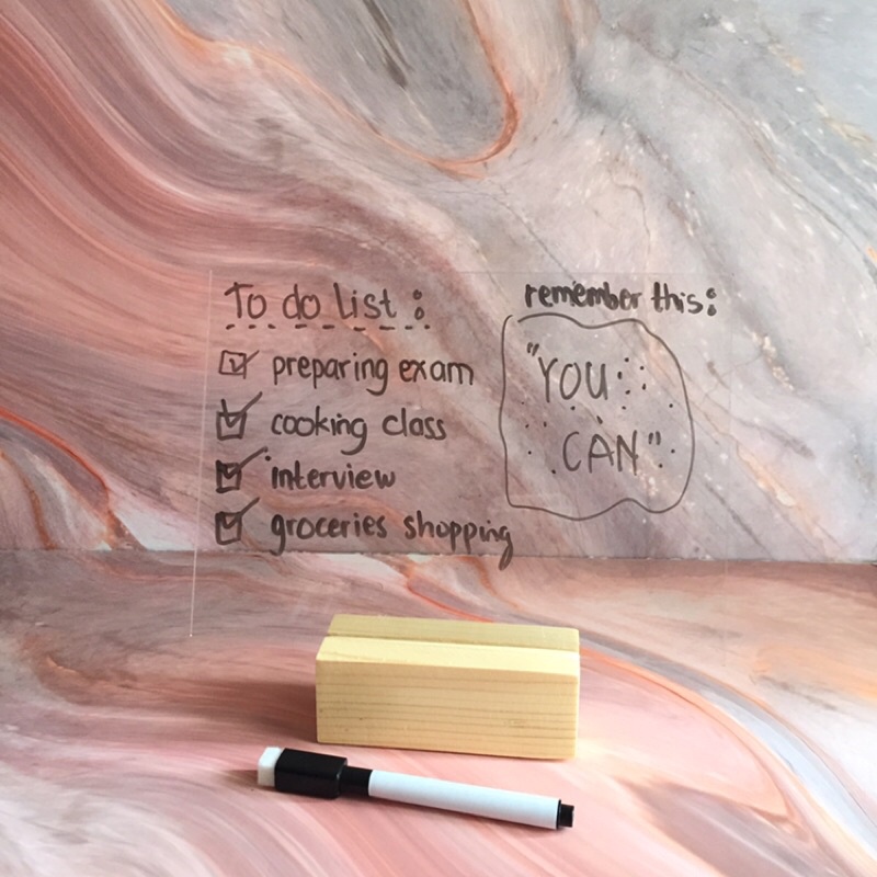 

PLANNER ESTETIK 2022 / TO DO LIST / PLANNER AKRILIK / DEKORASI KAMAR MEJA BELAJAR