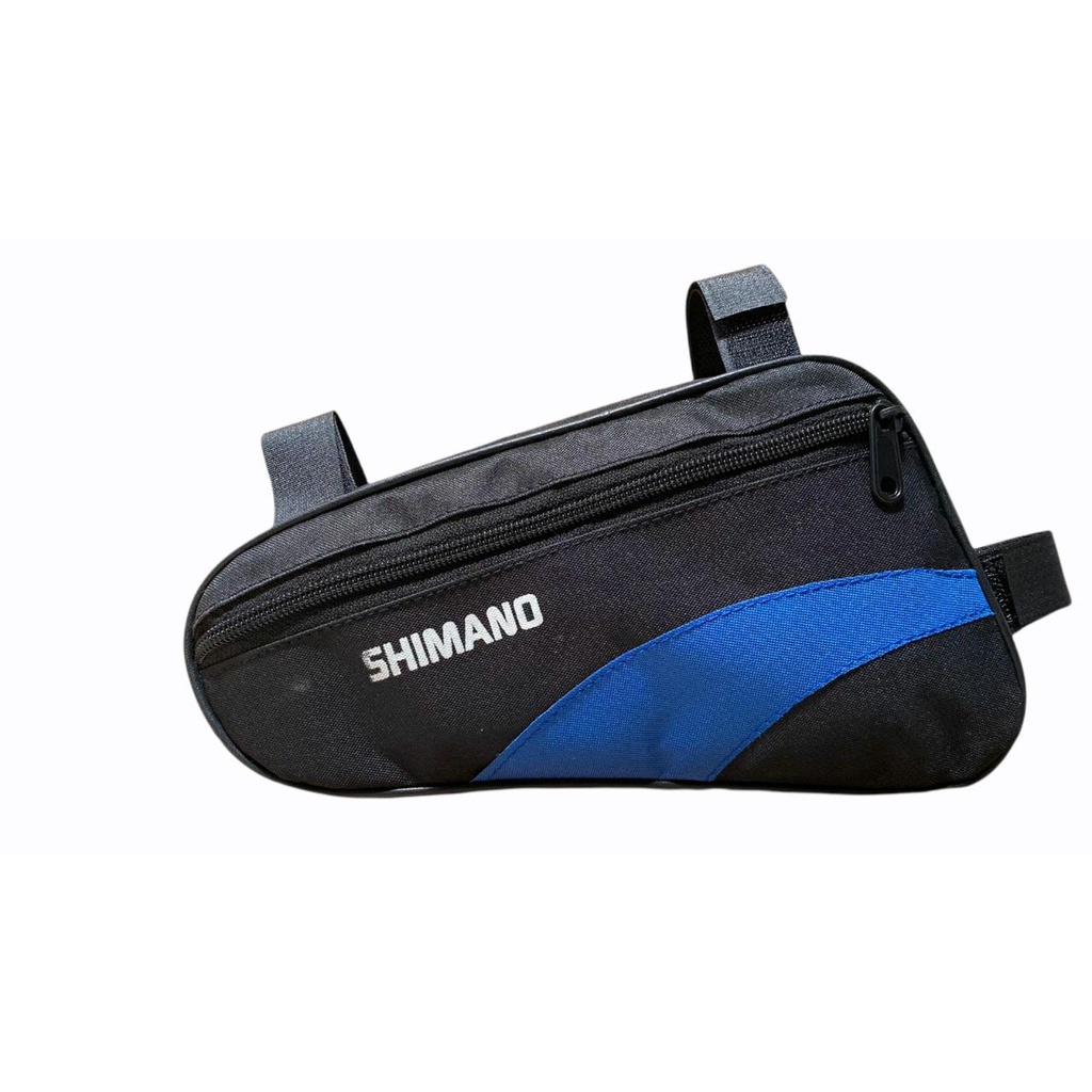 TAS SEPEDA/TAS FRAME SEPEDA PREMIUM/TAS PREMIUM PAKE ROTAN LEBIH KEKAR-HITAM LENGKUNG BIRU