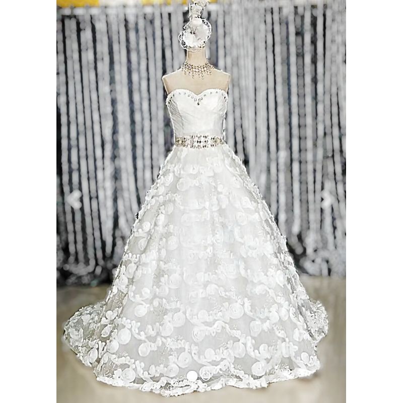 Wedding Gown Berekor simple elegant