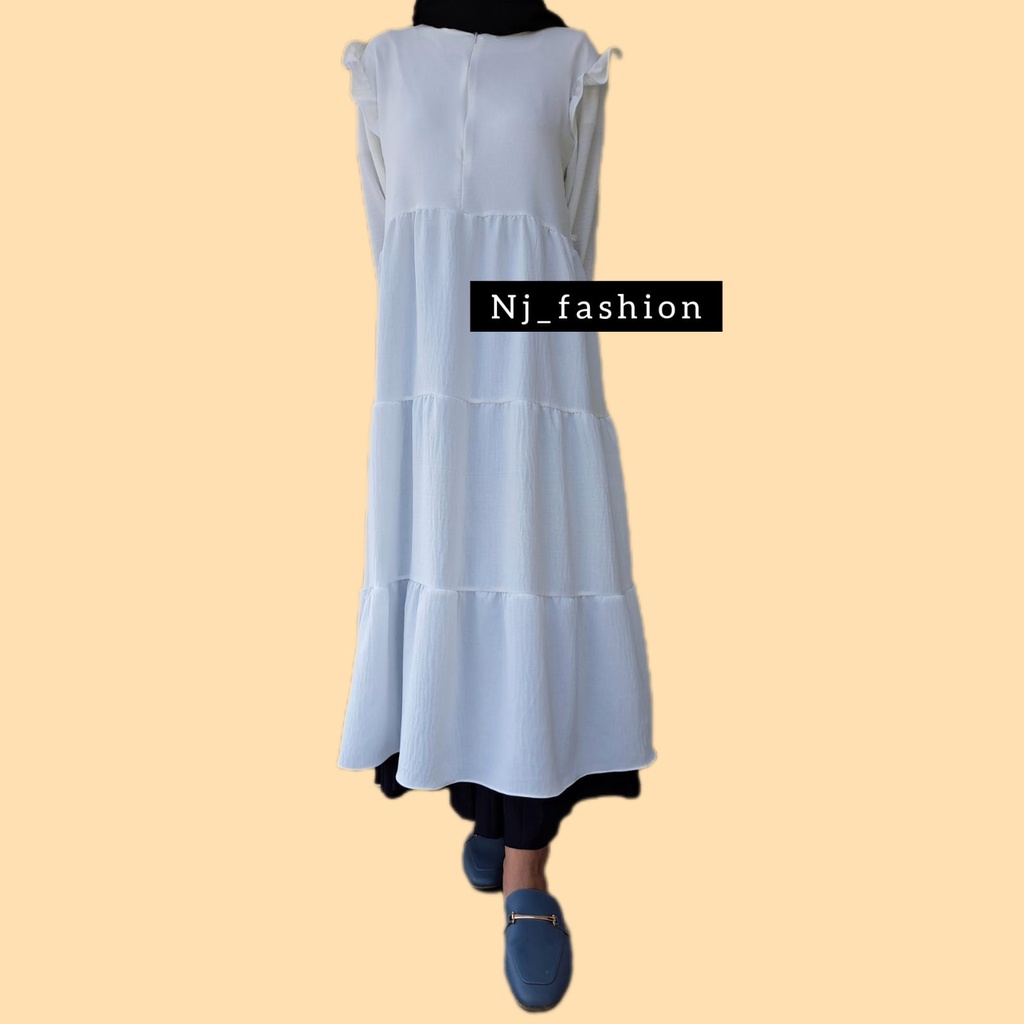 midi dress crinkle midi dress kekinian - midi dress terlaris  midi dress  - crinkle termurah