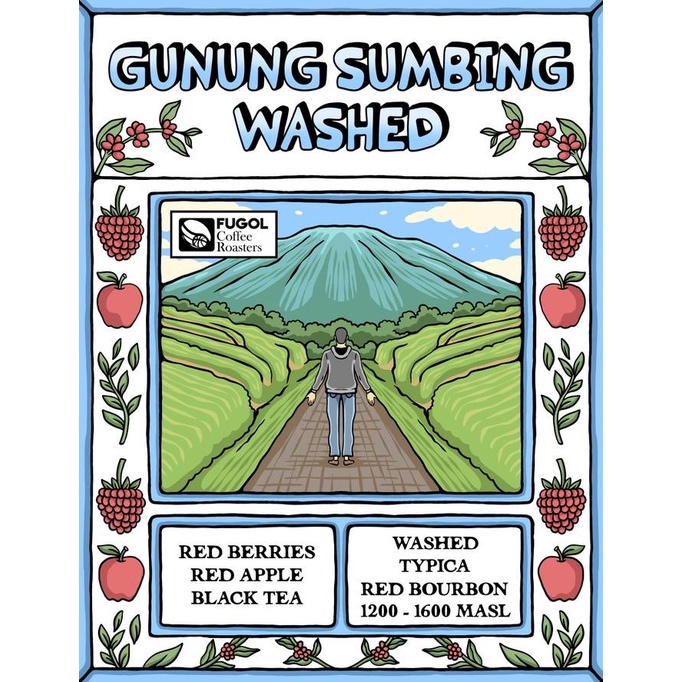 

Biji Kopi Arabika GUNUNG SUMBING WASHED (200 gr) Single Origin