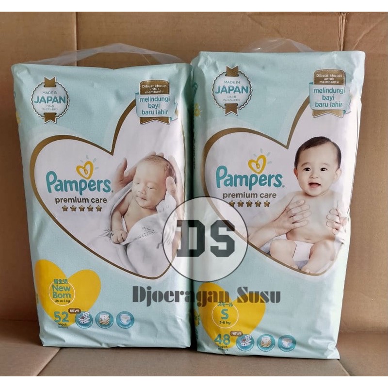 Pampers new born pampers premium Care New Born 52 NB52 pampers NB52 pampers S48 Pampers