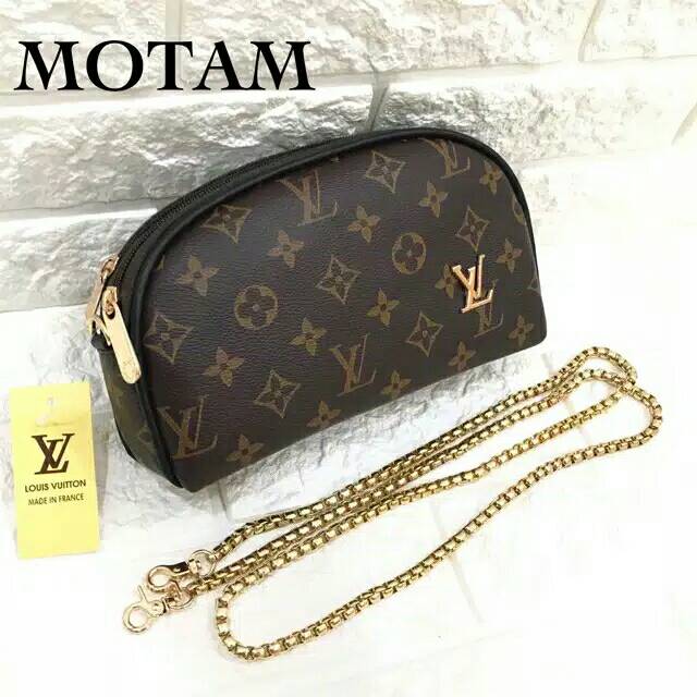 CLUTCH LV kerang 2 ruang SELEMPANG WANITA Mini RP 49.000