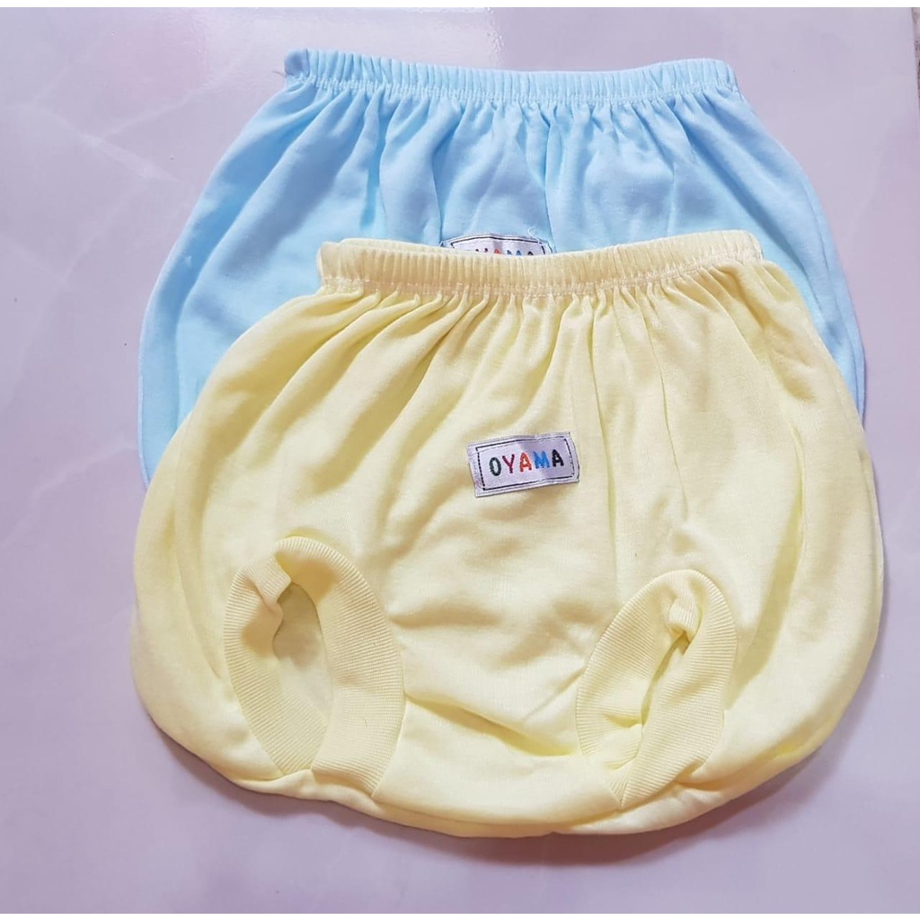 2 PCS CELANA PENDEK BAYI POLOS BULAT / BABY BORN PANTS /CELANA PENDEK BABY  LUCU NYAMAN DIPAKAI