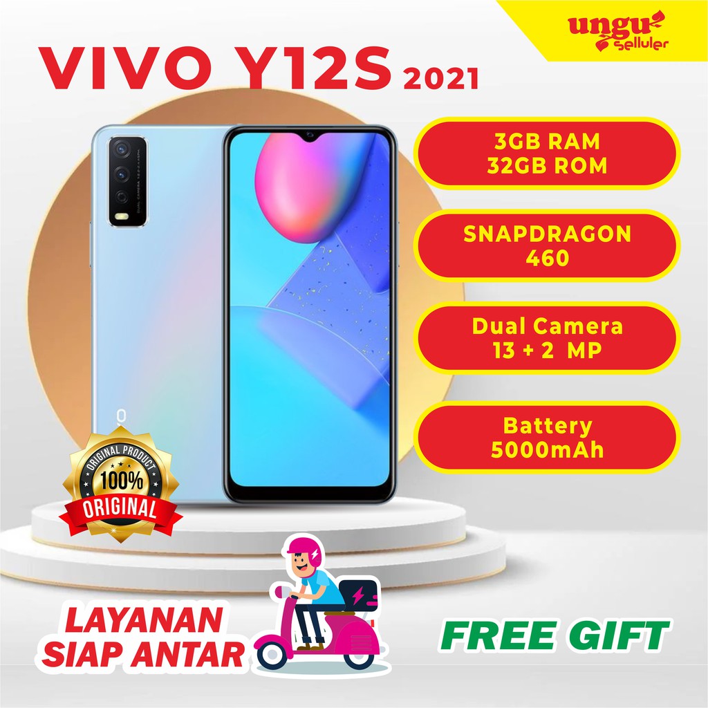 Handphone Vivo Y12s RAM 3/32 GB Garansi Resmi