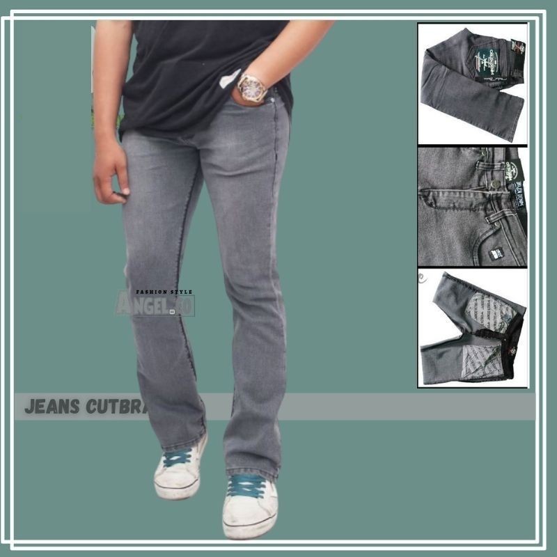 Celana Jeans Lepis Cutbray Pria Original ORLEN DENIM Bahan Stretch Jeans Semi Cutbray Cowok Cowo Lep