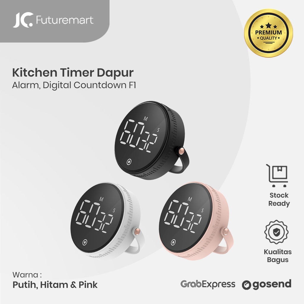 KITCHEN TIMER DAPUR - MASAK | ALARM ROTATION DIGITAL COUNTDOWN F1