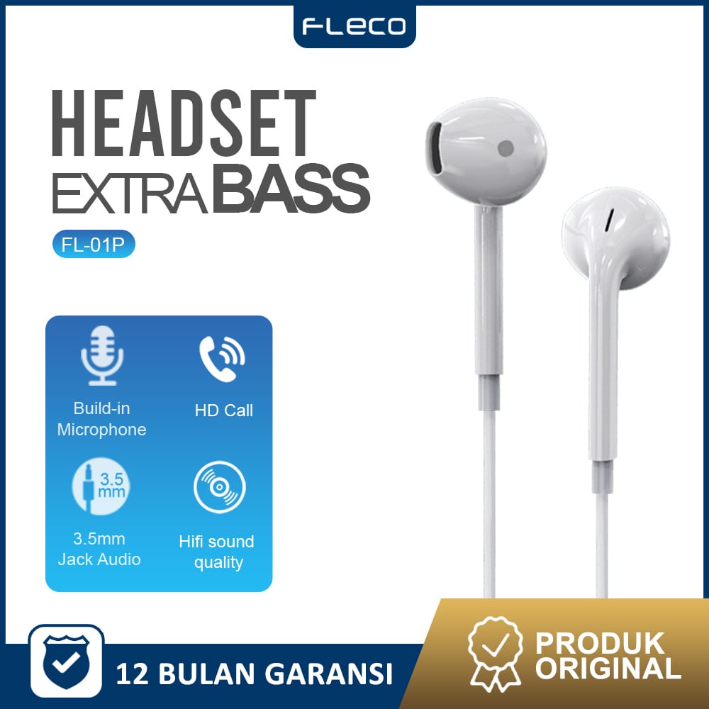 Handsfree/ Headset / Earphone / EarPods Universal FL-01P FLECO