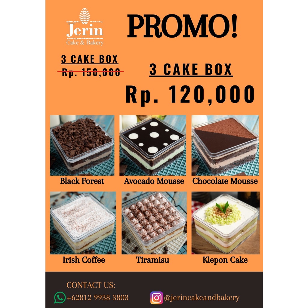 

PROMO: 3 CAKE BOX JERIN