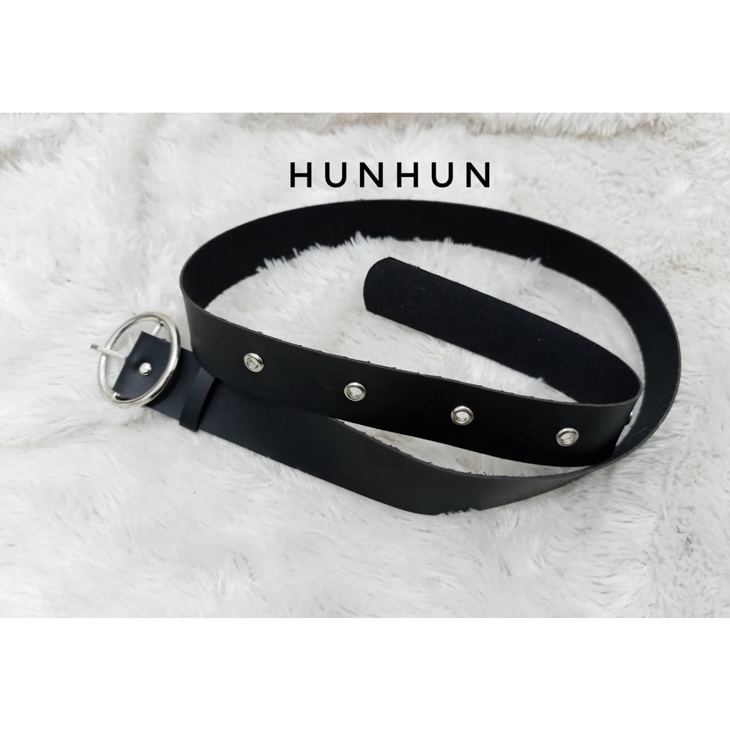 RING BELT/ KOREAN BELT/ KOREN BELT/ IKAT PINGGANG WANITA PIN GESPER PU FASHION-BELT MATA AYAM