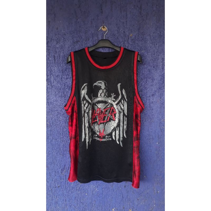 kaos band slayer jersey original