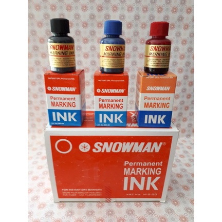 

Isi Ulang Tinta Permanen/Refill Ink Spidol Snowman Permanen Marking