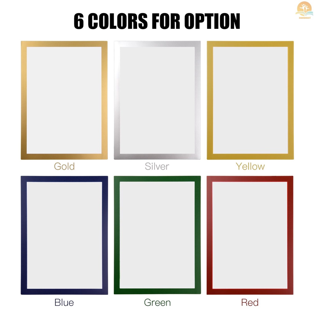A4 Document Sign Holder Frosted Magnetic File Frame PVC Poster Picture Notice Display Frame for Whiteboard Fridge Cabinet Wall Door