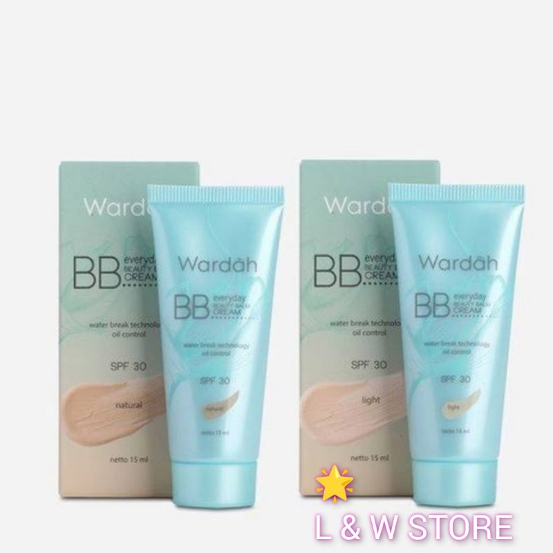 Wardah BB Everyday Beauty Blam Cream SPF 30 15mL - 30mL/Wardah BB Cream