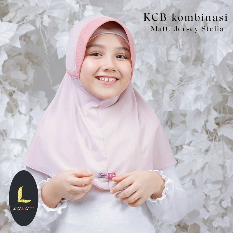 Lulu Kids Hijab KCB anak instan bergo serut bahan stella
