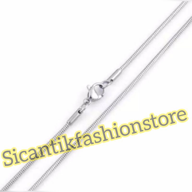 Promo kalung Titanium gold model bulat Fashion pria/wanita terlaris anti Karat perhiasan lapis emas