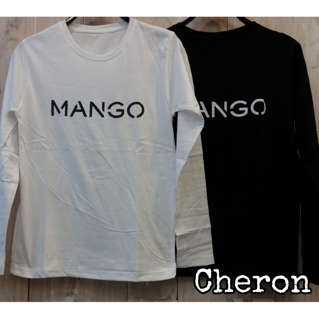 CHERON 16846 - Kaos Cewek Lengan Panjang Fit L Tshirt Distro Baju Atasan Wanita ABG Remaja Dewasa