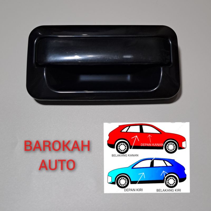 Bukaan Handle Pintu Luar Hitam Mobil Kuda