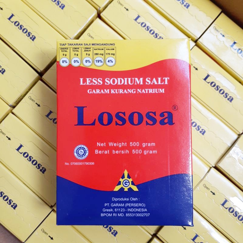 

Garam Lososa - 500gr / 500g / 500 gram - Garam Kurang Natrium