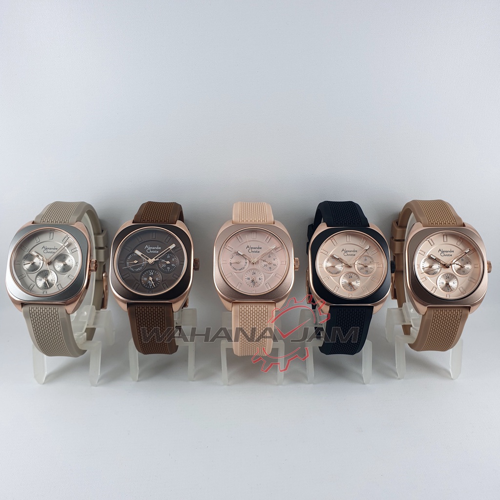 Alexandre Christie AC 2990 BF / Jam Tangan Wanita AC2990 Kotak Karet Alexander Cewek