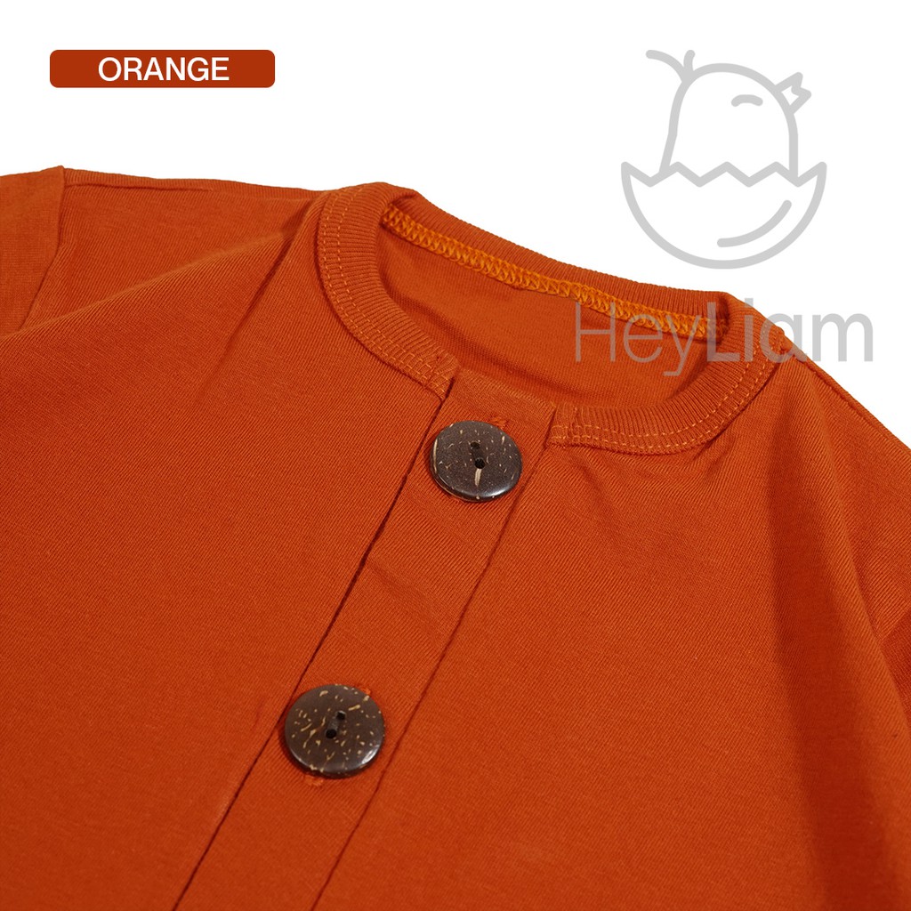 Heyliam Romper Anak Bayi Usia Newborn 0 - 5 Tahun-Teracota / Orange