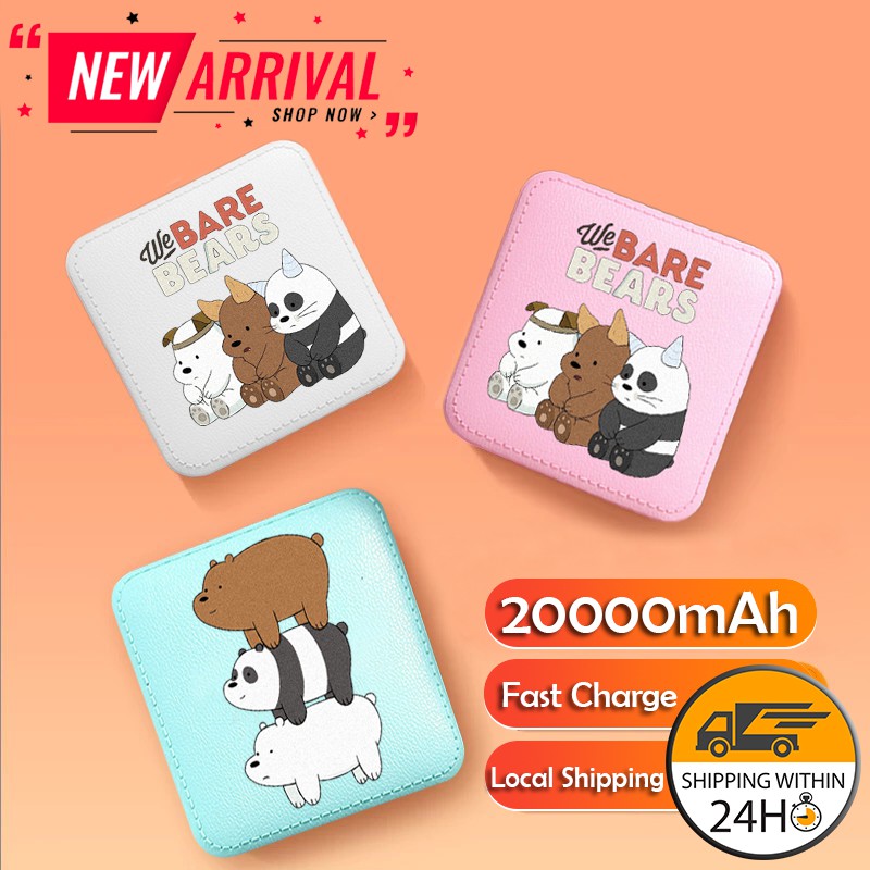 20000mAh Mini Charging Treasure Cartoon Portable Mini Power bank