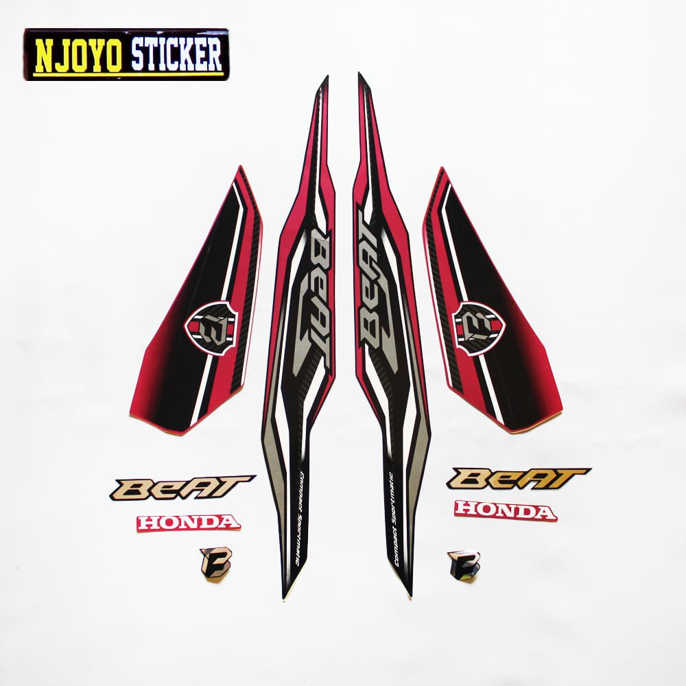 STIKER STRIPING BEAT ISS 2019 PINK