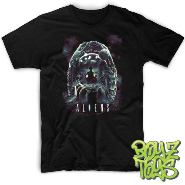 KAOS FILM ALIENS 1 HITAM