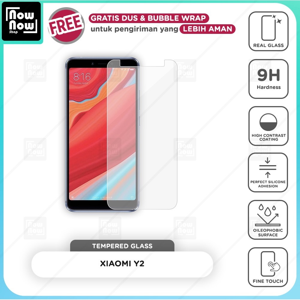 Tempered Glass Anti Gores Xiaomi Redmi Y2 Screen Guard Protector 9H Kaca Temperglass