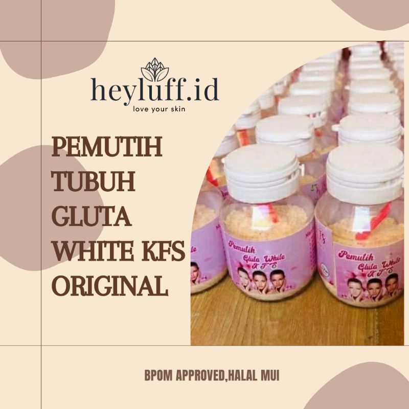 (BPOM) GLUTA WHITE KFS / PEMUTIH KULIT ALAMI /COLAGEN PENCERAH ORIGINAL/MINUMAN COLAGEN/MINUMAN COLA