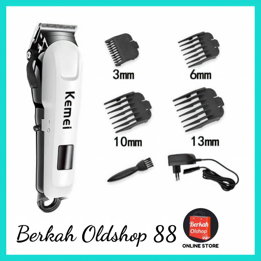 Berkah Oldshop 88 - Hair Clipper Kemei KM-809A Alat Mesin Cukur Rambut LCD Indicator