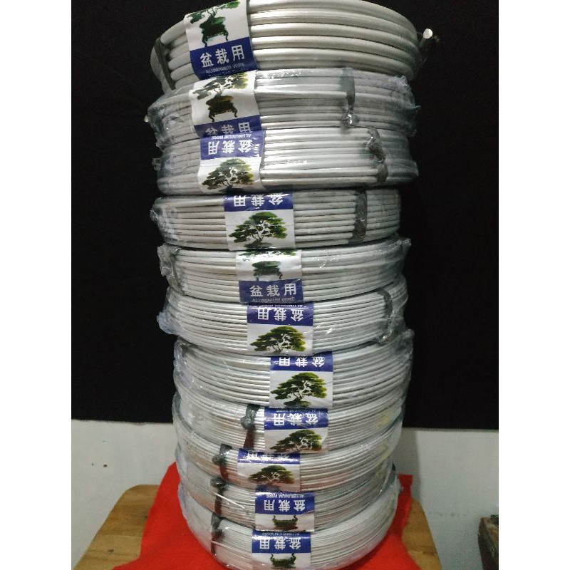 Paket hemat kawat bonsai 5 meter an isi paket : 5 meter uk 1 mm s/d 4mm