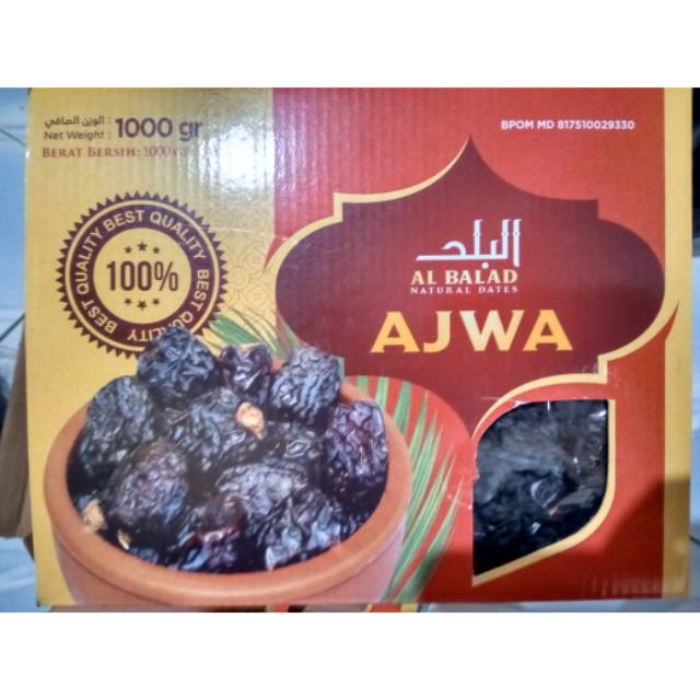 

Kurma ajwa Madinah sudah Terdaftar BPOM