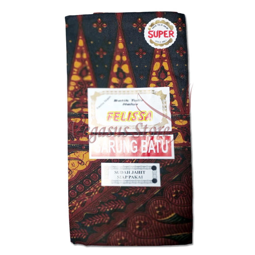 Sarung Ibu Melahirkan Sarung Murah Batu Jarik Felissa Coklat Solo 1Pcs-Kain Sarung Wanita Sambung Santai Serbaguna Batik Halus-Vegasus Store(COD)