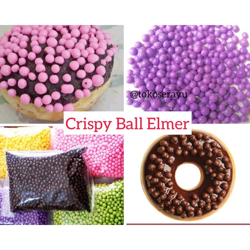 

Crispy Ball Elmer 100gr / Toping Donat Sprinkle