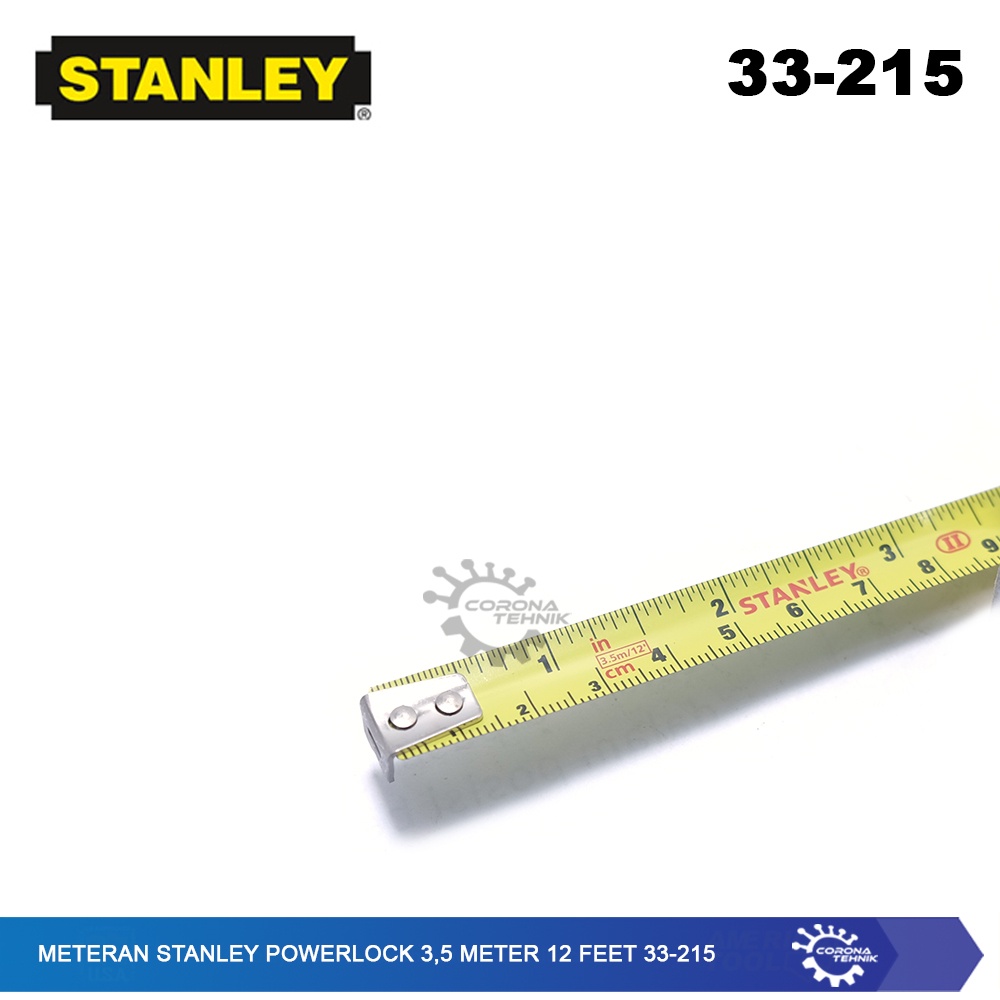 Stanley Power Lock 3,5 Meter 12 Feet 33-215 - Meteran